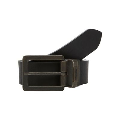 Black reversible leather belt